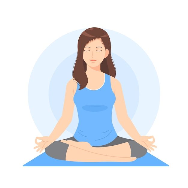 A person doing yoga